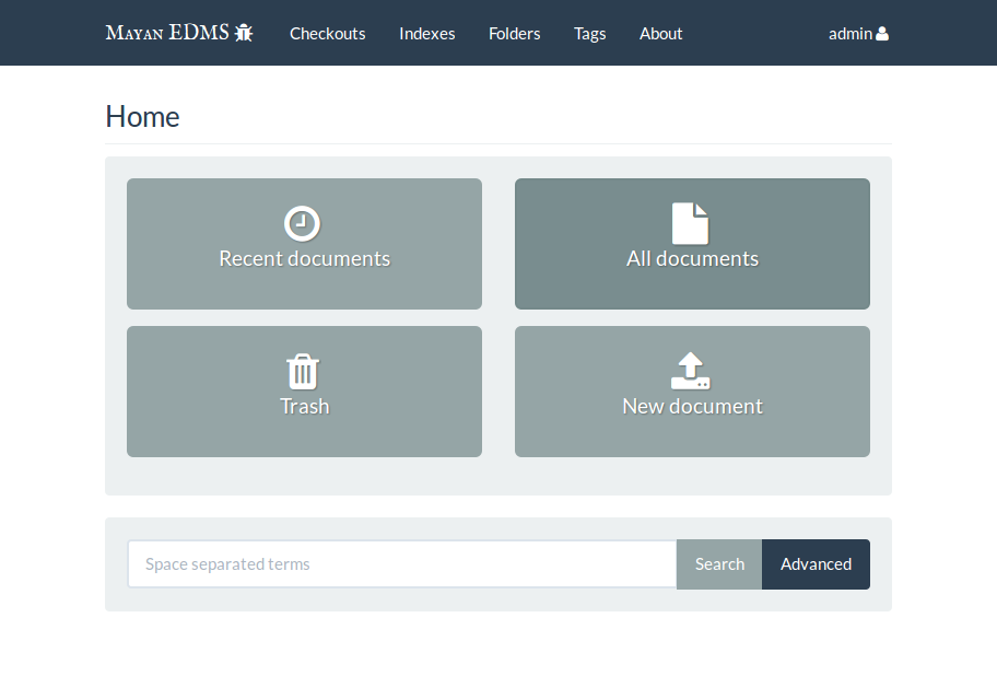 Mayan EDMS Screenshot